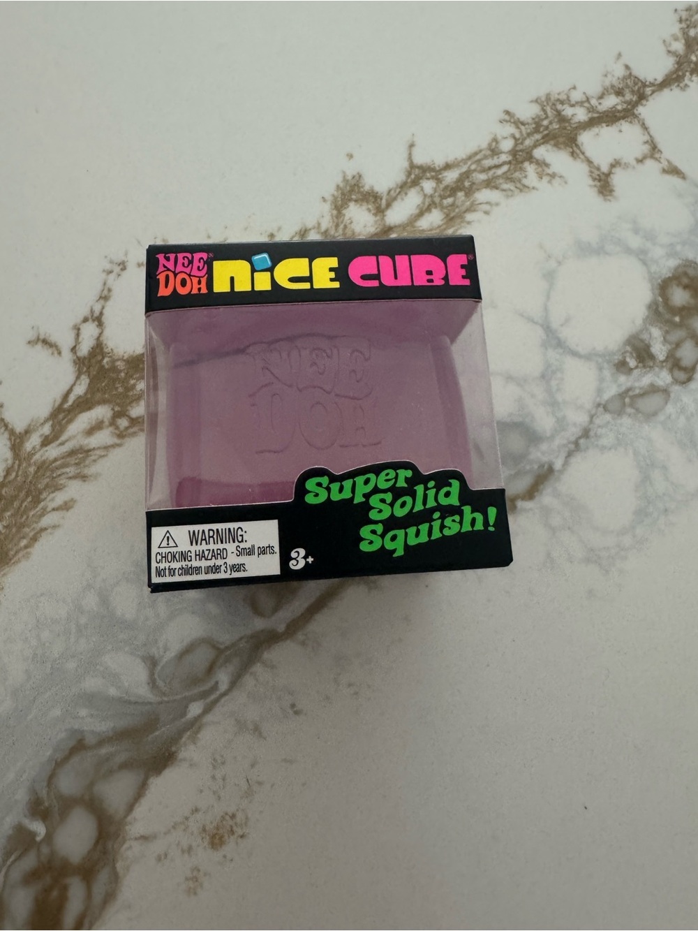NeeDoh Nice Cube Super Solid Squish - Purple